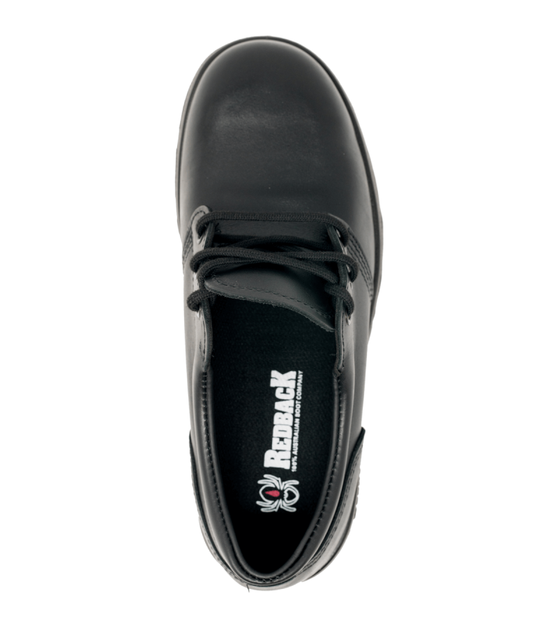 REDBACK | WOMEN'S WALKABOUT (STEEL TOE)-BLACK WAXY